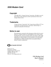 Octagon Systems 5556 User Manual