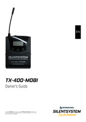 SILENTSYSTEM TX-400-MOBI Owner's Manual