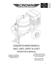 Crown C12CT Operator's Manual