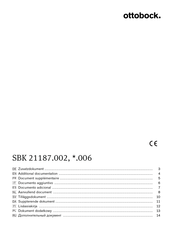 Otto Bock SBK 21187 006 Series Manual