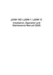 Lightscape Networks mSDM-1E Installation, Operation And Maintenance Manual