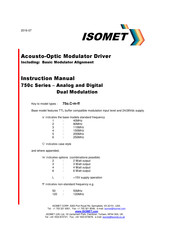 ISOMET 751c-2 Instruction Manual