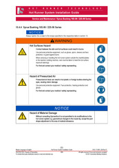 HOT RUNNER TECHNOLOGY 22S-06 Series Service And Maintenance Manual