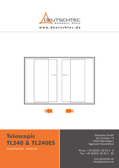 DEUTSCHTEC TL240ES Installation Manual