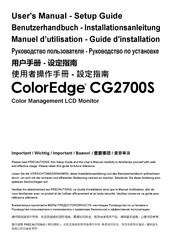 Eizo ColorEdge CG2700S User Manual