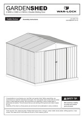 WAR-LOCK GARDENSHED Gable Series Assembly Instructions Manual