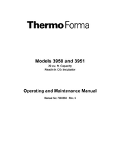 Thermo Forma 3951 Operating And Maintenance Manual