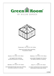 WILLAB GARDEN Green Room 3031 Assembly Manual