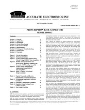 ACCURATE ELECTRONICS 104001C Manual