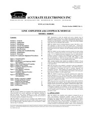 ACCURATE ELECTRONICS 104003C Manual