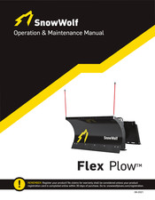 SnowWolf Flex Plow Operation & Maintenance Manual
