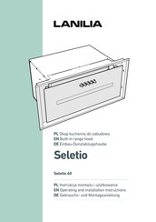 LANILIA Seletio 60.1 Black Operating And Installation Instructions