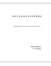 Octagon Systems 2040 PC/104 CPU User Manual