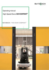 BUTZBACH NOVOSPRINT SyncroXL Operating Manual