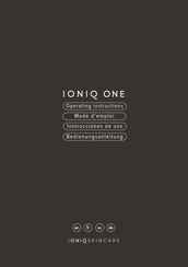 IONIQ Skincare ONE Operating Instructions Manual