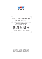 WNM YE3-132S2-2H Operation Manual