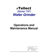 Strasbaugh nTellect 7AF Operation And Maintenance Manual