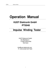 KUST Elektronik PT5040 Operation Manual