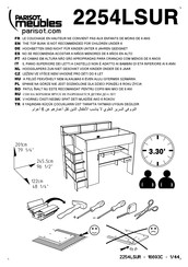 Parisot Meubles 2254LSUR Assembly Instructions Manual