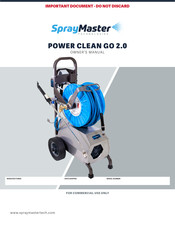 Spray Master Technologies POWER CLEAN GO 2.0 Owner's Manual
