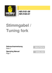 HEBU medical HB 0181-06 Operating Manual