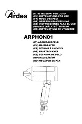 ARDES ARPHON01 Instructions For Use Manual