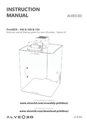 ALVEO3D PrintBOX-550 Instruction Manual