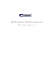 LM Technologies LM048v2 Pairing Manual