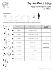 Indiana Furniture Square One 17-TYP014 Assembly Instructions