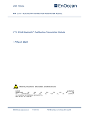 EnOcean PTM 216B User Manual