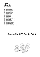 Pontec PondoStar LED Set 1 Operating Instructions Manual