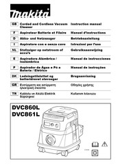 Makita DVC860LX1 Instruction Manual