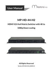 Milestone pro MP-HD-44-H2 User Manual