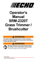 Echo U29515999999 Operator's Manual