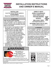 Empire Comfort Systems DVCP36SP30P Installation Instructions And Owner's Manual