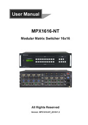 Milestone pro MPX1616-NT User Manual