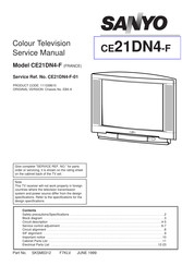 Sanyo CE21DN4-F Service Manual