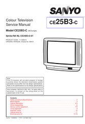 Sanyo CE25B3-C Service Manual