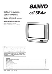 Sanyo CE25B4-C Service Manual