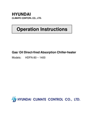 Hyundai HDFN-80-1400 Operation Instructions Manual