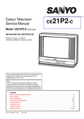 Sanyo CE21P2-C Service Manual