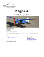 Mountain Models Magpie AP Assembly Instructions Manual
