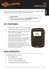 Gallagher W-1 User Manual