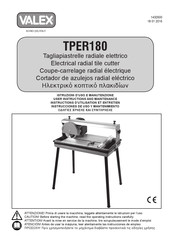 Valex TPER180 User Instructions