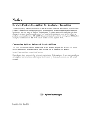 HP ESG-4000A User Manual