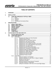 evertz 7707VB-8-ASI-OC3 Manual