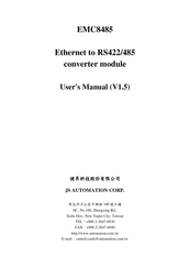JS Automation EMC8485 User Manual