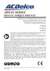 ACDelco ARM 6V Series Product Information Manual
