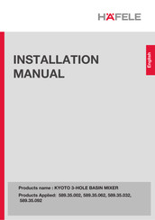 Häfele 589.35.092 Installation Manual