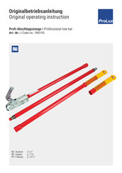 Prolux 900105 Original Operating Instruction